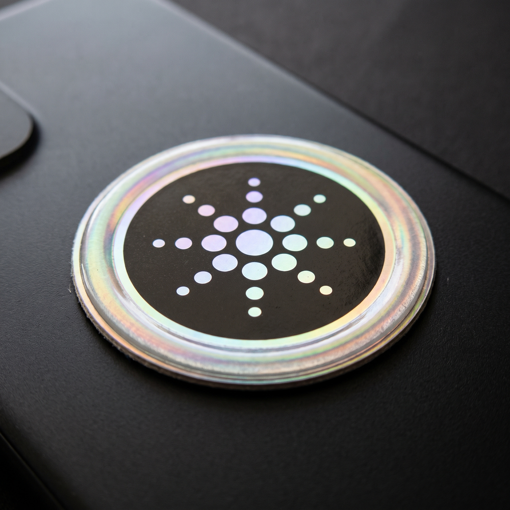 Macro du sticker : l'empilement des couches